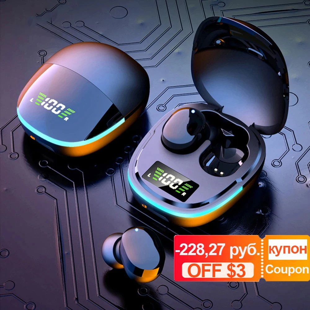 

TWS 5,1 ++ EDR Bluetooth-наушники; Беспроводные наушники; Светодиодный дисплей; Сенсорное управление; Спортивные стереонаушники; Гарнитура с зарядным...