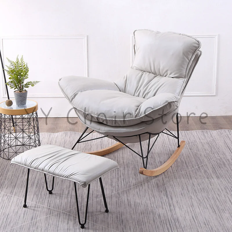 

Rocking Chair Small Family Leisure Reclining Soft Net Red Adult Lazy Sofa Bed Cama Lobster Sofas For Living Room Home Furniture