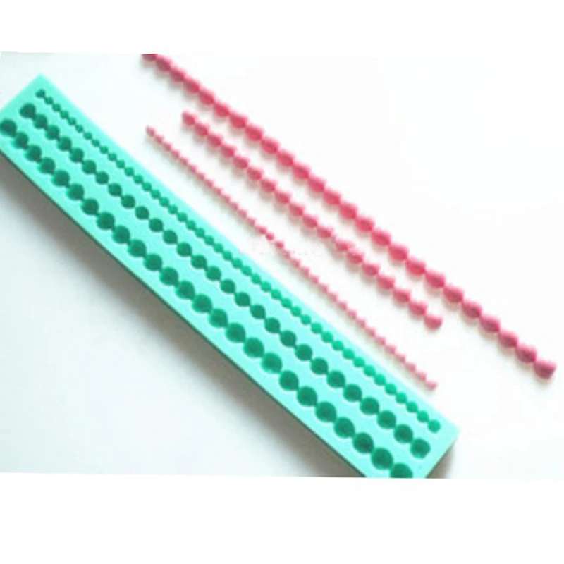 DIY 3D Красивая Жемчужная Нить бисер силиконовая форма для кексиков выпечки