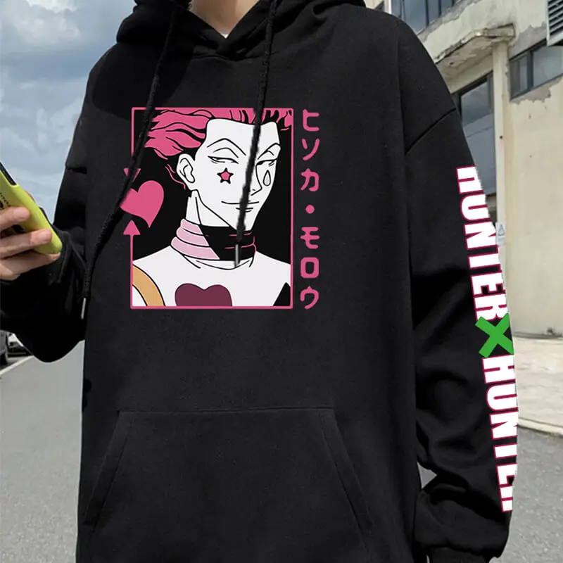 

Толстовка с капюшоном с принтом Hunter X Hunter Hisoka
