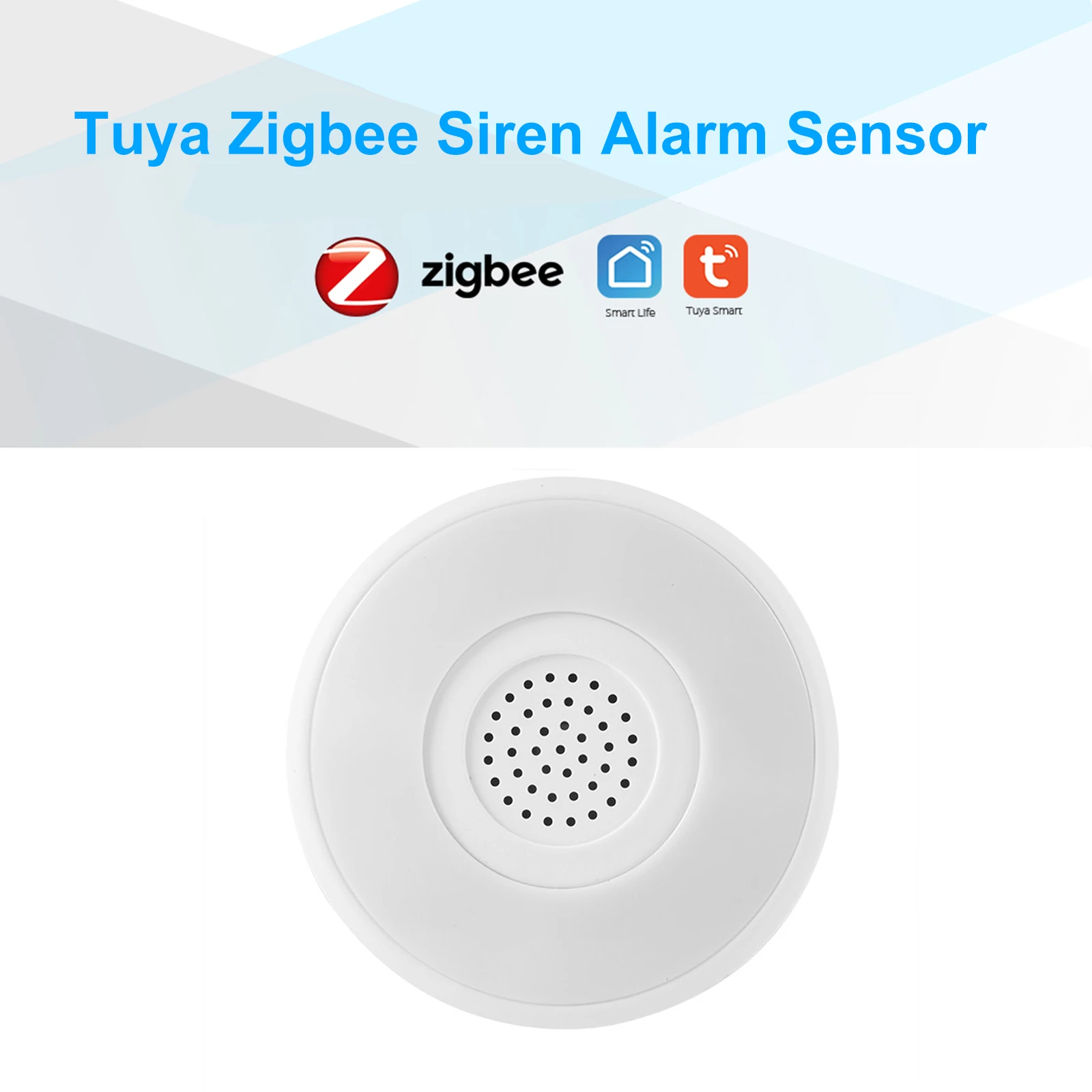 

Умная сирена Tuya Zigbee, звуковая и светильник вая сигнализация, с датчиком, работает с приложением
