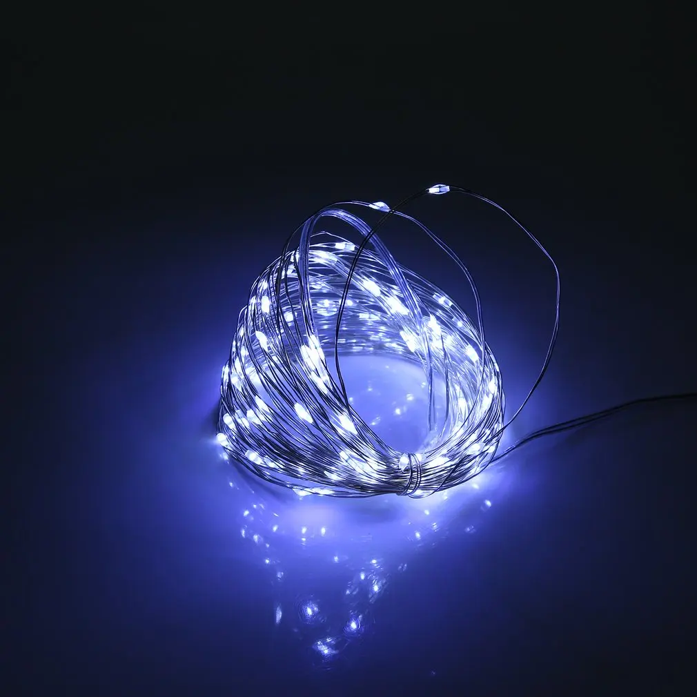 Светодиодная гирлянда четыре линии пульт дистанционного управления 10 м 100