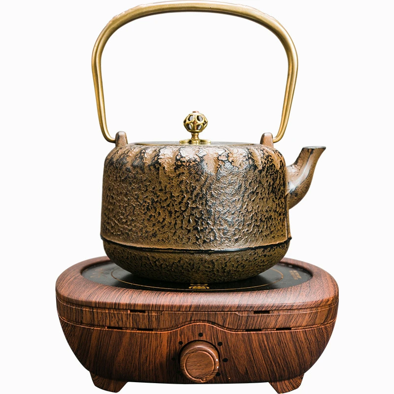 

Чугунный чайник, чугунный чайник, сияющая плита, чайная печь, комплект чайного набора, домашний чай, повар, чайник для кипячения воды