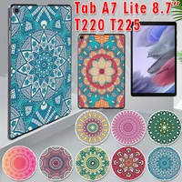 for samsung galaxy tab a7 lite 8 7 sm t220 sm t225 case tablet cover for tab a7 lite 2021 mandala pattern durable back shell