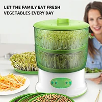 automatic sprouter machine bean sprouts growing machine large capacity 2 layer sprouting seedling machines household