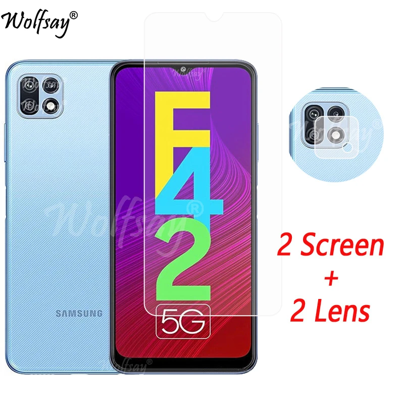 

Camera Lens Protector For Samsung Galaxy F42 5G Screen Protector Tempered Glass For Samsung F42 Glass For Samsung F42 5G Glass