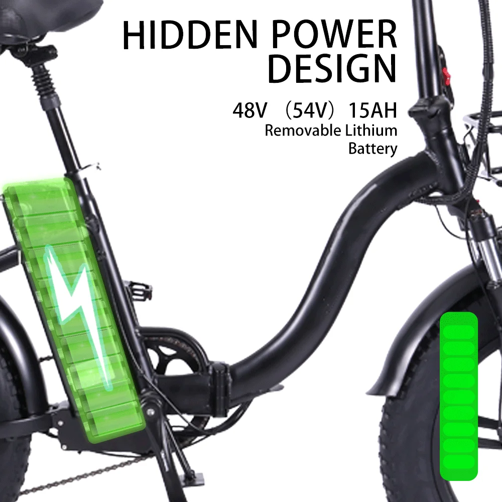 [В НАЛИЧИИ ЕС] Новый электрический велосипед для езды по снегу 20x500 дюйма 48 в Вт