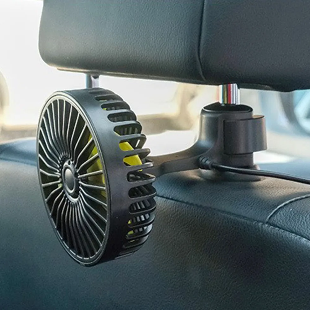 

Car Accessories 5V 5W Back Rear Seat Headrest 3 Speed USB Fan Air Cooling Fan For SUV Truck Auto Wind Keep Cool Equippments