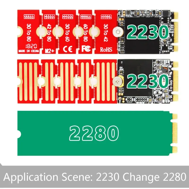 M2 M2PLUS NVME M.2 Расширенная передача 2230 2242 2260 2280 самолета изменение длинного размера