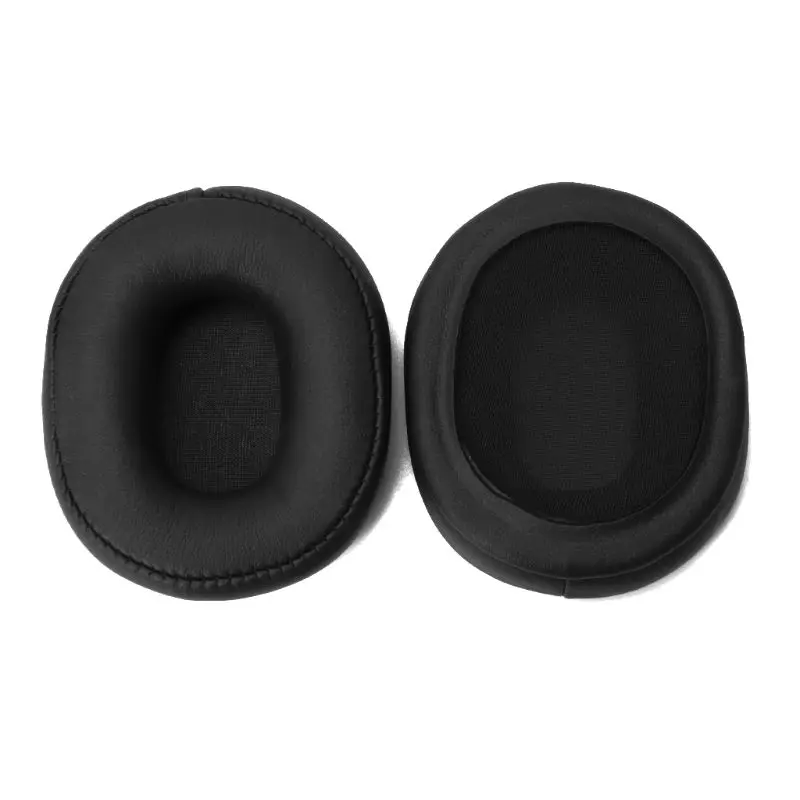 Черный Сменные амбушюры из пены для наушников Audio-Technica ATH-SR5 SR5BT MSR5 с Протеиновой кожей - Цвет: Черный