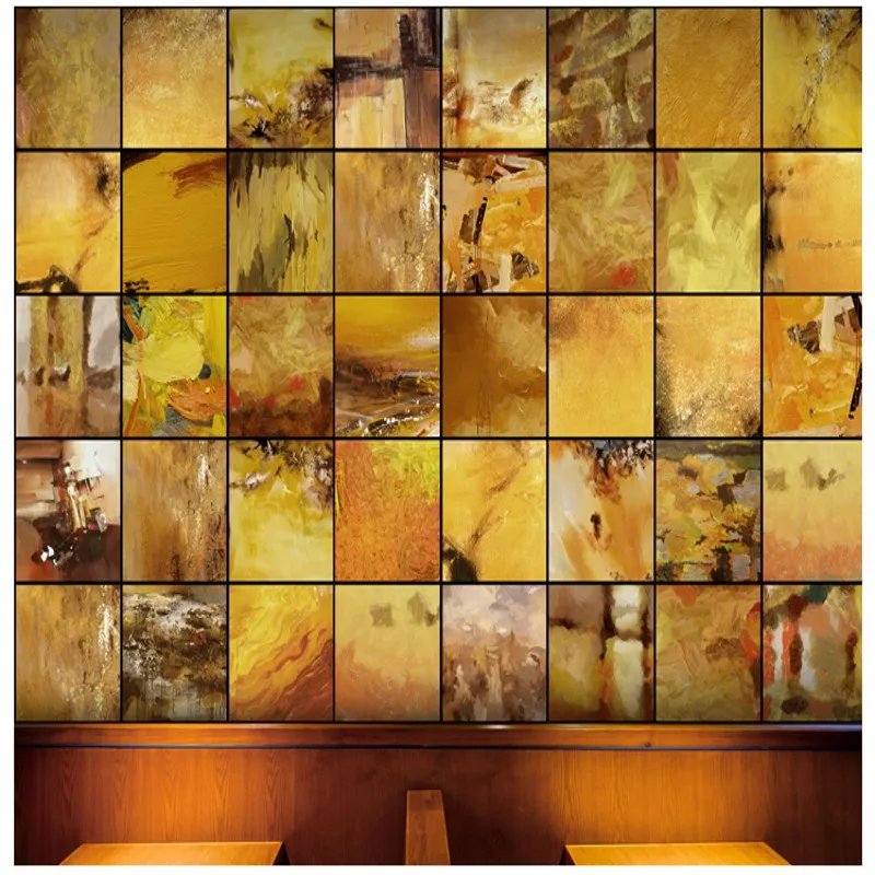 

Drop Shipping Custom Photo Wallpaper Color Personality Box Art Murals Bar KTV Restaurant Mural Wallpaper TV Background Wallpaper