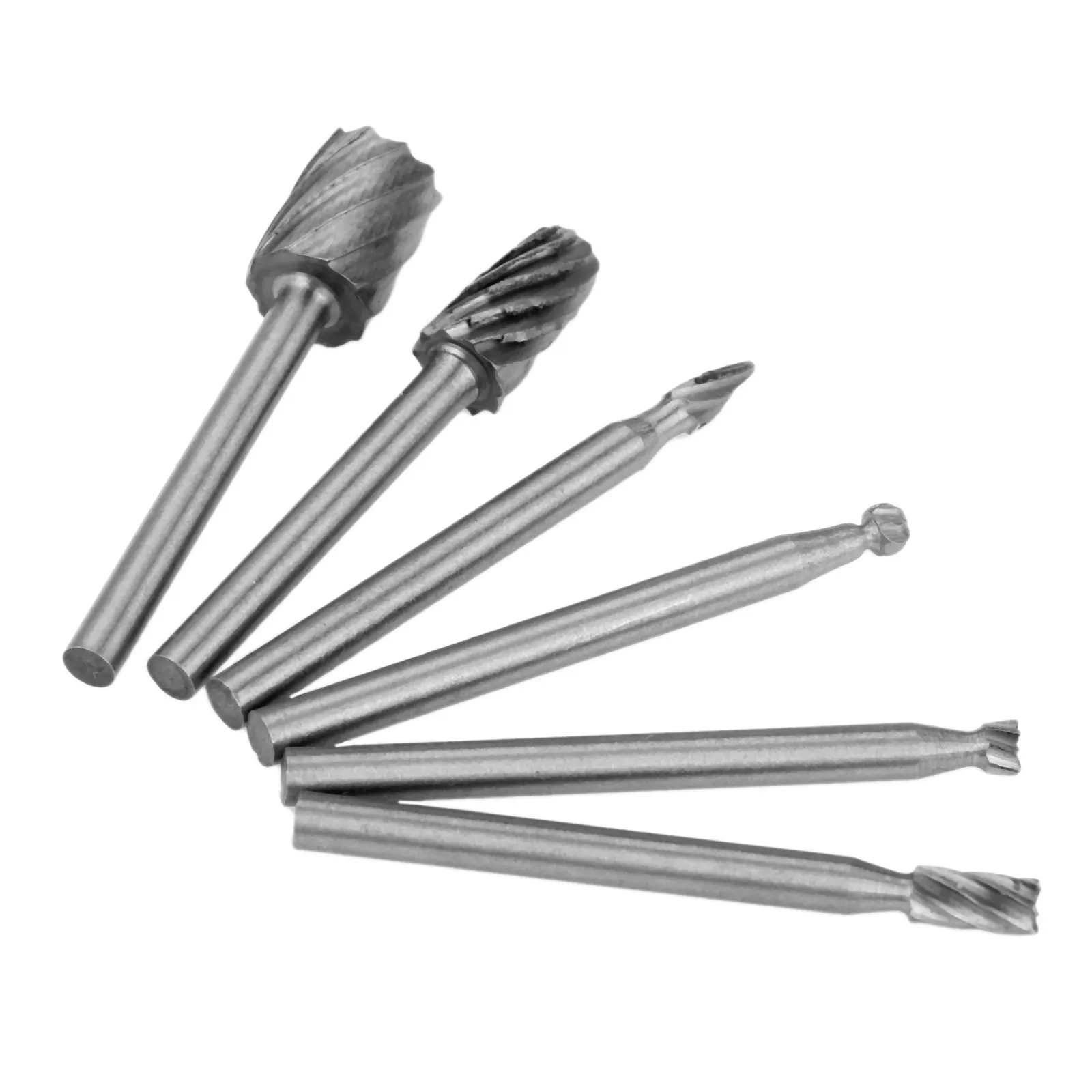 

Фрезы из быстрорежущей стали, с хвостовиком 3 мм, 6 шт.