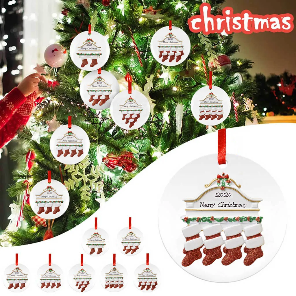 

2020 Personalized Family Christmas Adorable holiday Product Christmas Tree Ornaments Hanging Decoration Gift For The Year D70