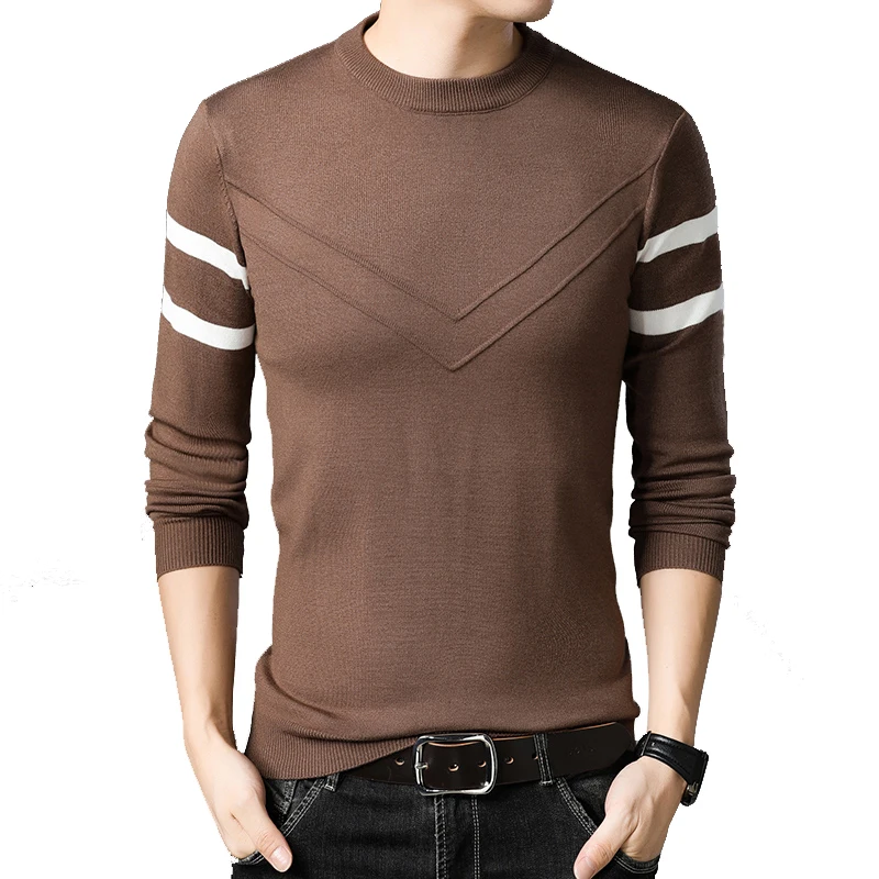 

Новинка, осенне-зимний свитер FUODRAO, мужской модный вязаный пуловер, приталенный мужской повседневный джемпер, мужская одежда Y262