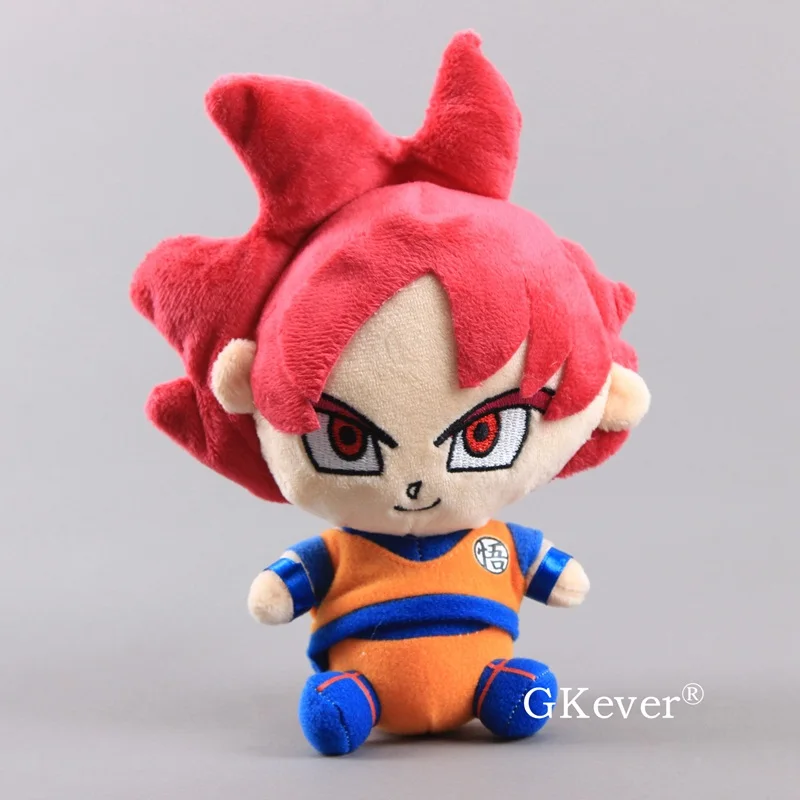 Аниме Dragon Ball Z плюшевая игрушечная кукла Фигурка 17-25 см Супер Saiyan Сон Гоку Гохан Majin Buu Saiyan Zamasu фигурка плюшевые игрушки подарок - Цвет: Saiyan God Goku 20cm
