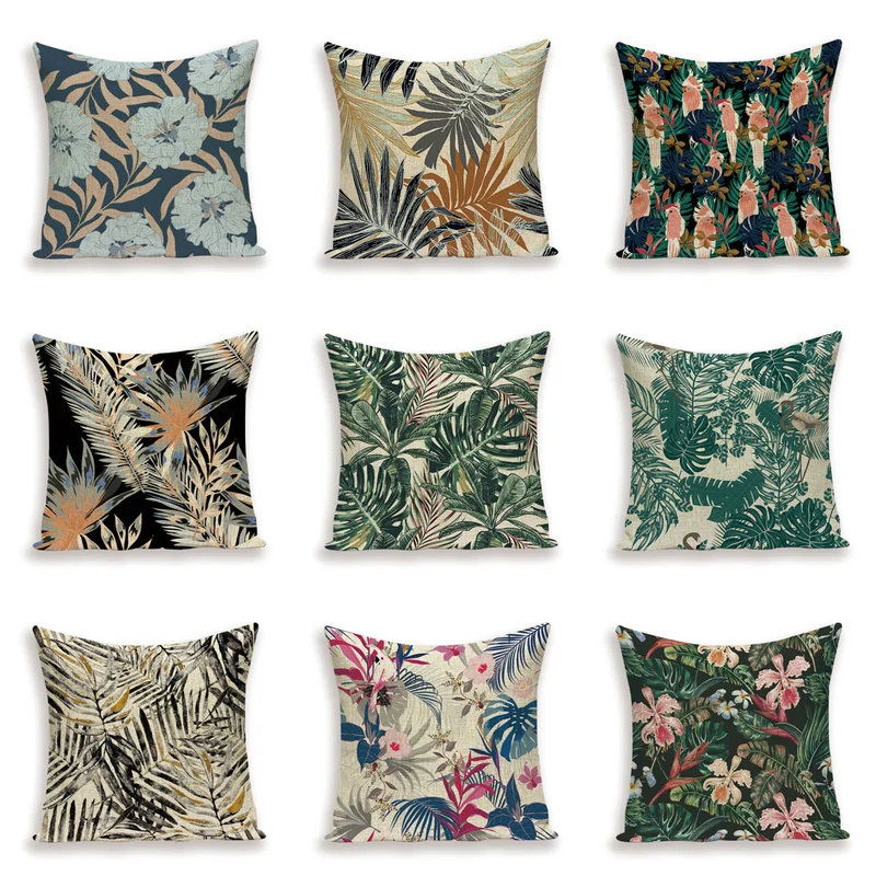 Тропические наволочки для диванных подушек джунглей НАСА домашний декор
