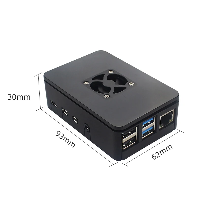 Raspberry Pi 4 ABS корпус пластиковая коробка черный защитный кожух оболочка поддержка