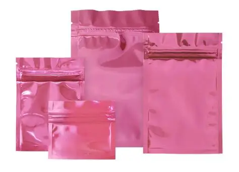100 Pcs Pink Antistatic Aluminum Storage Bag Ziplock Bags Resealable Anti Static Pouch for Electronic Accessories Package | Дом и сад
