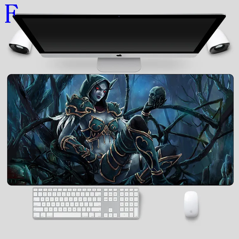 World of Warcraft Мышь Большой 60X30 см геймера сексуальная девушка Сильвана игровой коврик для мыши для ноутбука резиновые Тетрадь Настольный коврик