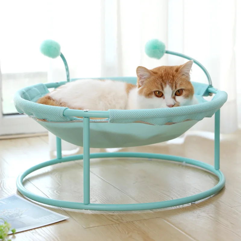 

Pet Cat Nest Kennel House Round Soft Cat Cradle Bed Soft Plush Hammock Small Comfortable Sofa Seat Nest House Kennel Shelf Bed