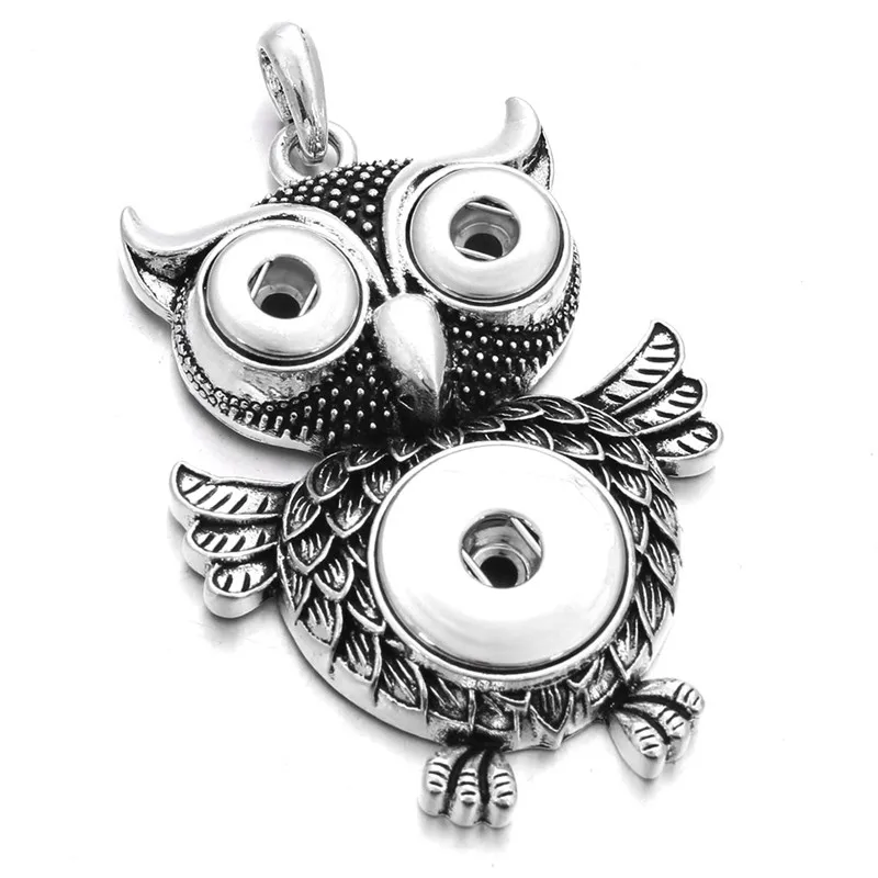 Новое ожерелье с подвеской Стразы металлические ожерелья совой подходит для 18 мм