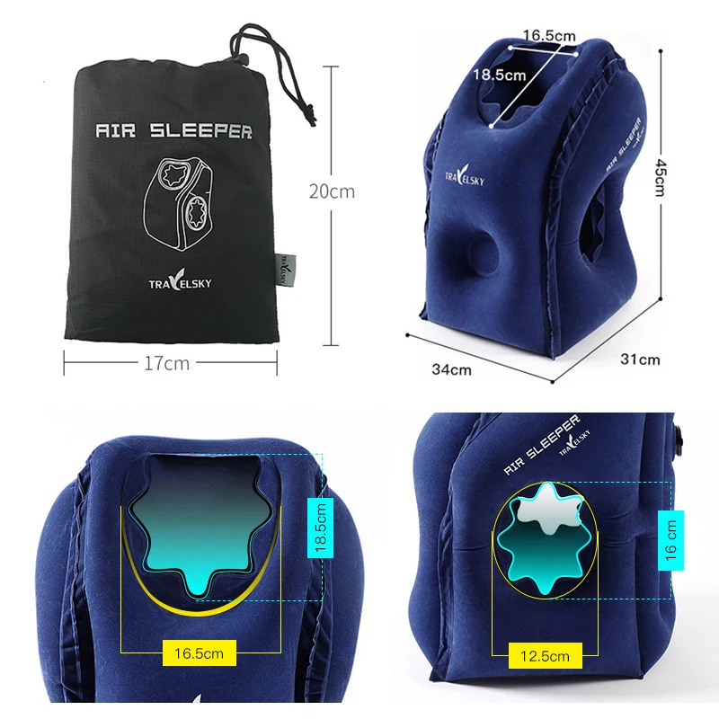Надувная портативная подушка для путешествий мягкие надувные дорожные подушки