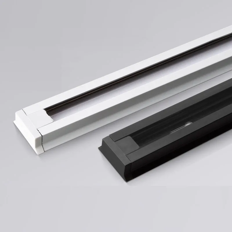 5 шт./лот светодиодные рельсы 50 см ПВХ белый черный свинцовый рельс соединители 2