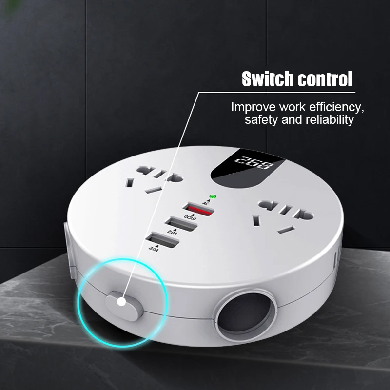 

Автомобильный инвертор PUO88, 150 Вт, 12 В, 24 В до 110 В, 220 В