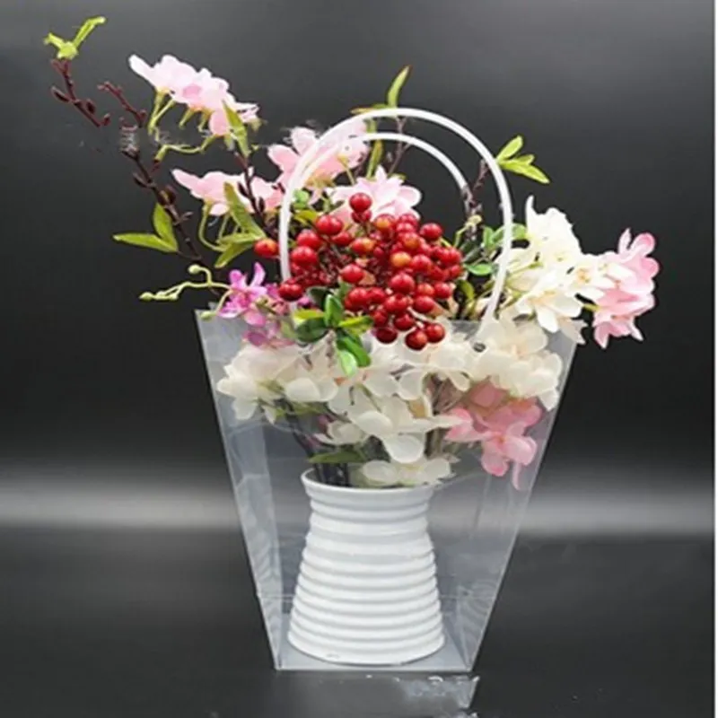 2019 новая распродажа Подарочная сумка для растений Прозрачная ПВХ сумка-тоут с