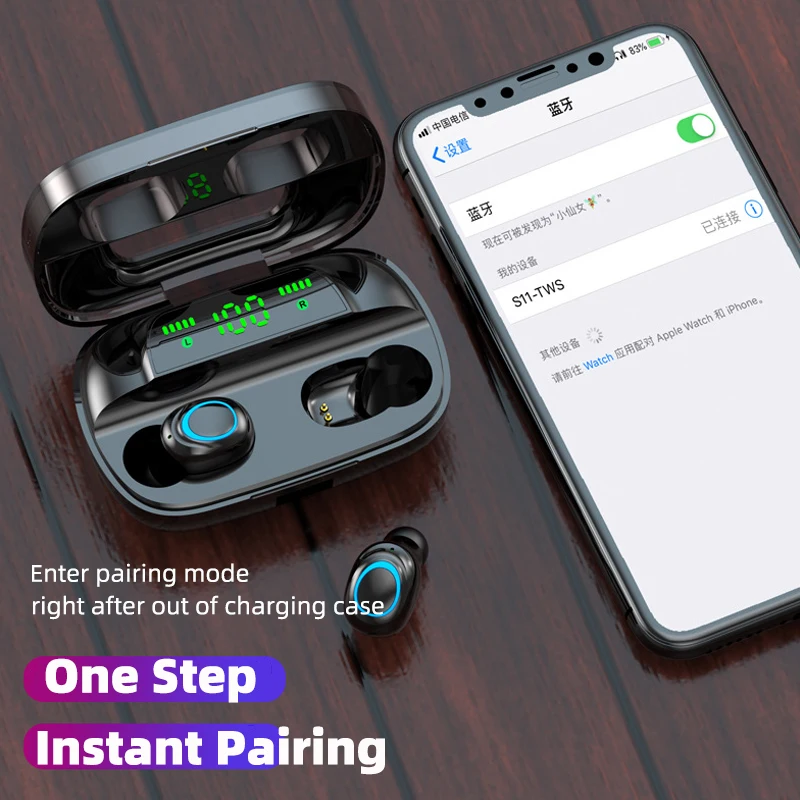 Ralyin Bluetooth V5.0 наушники беспроводные стерео Беспроводные спортивные гарнитура 2200