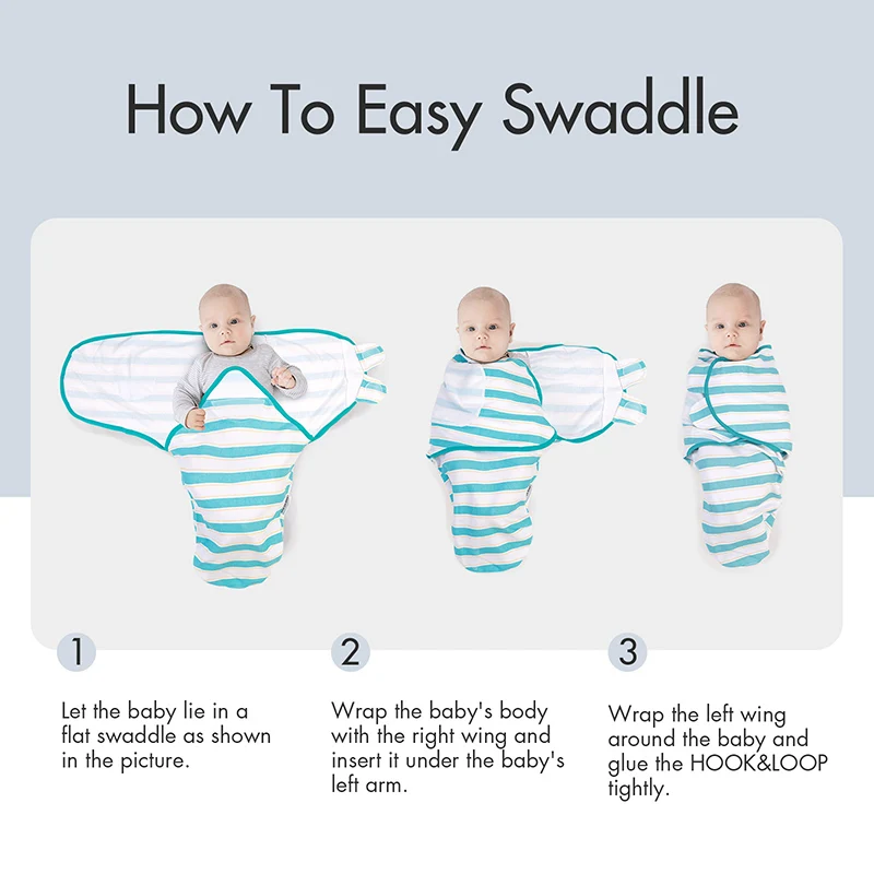 

100% Organic Cotton Newborn Swaddle Wrap Baby Receiving Blanket Bedding Cute Infant Sleeping Bag Baby Swaddle For 0-3 Months