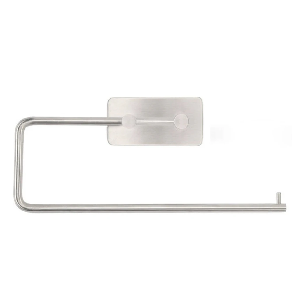 

Tissue Durable Toilet Storage Holder Paper Towel Adhesive Stainless Steel Punch Free Rack