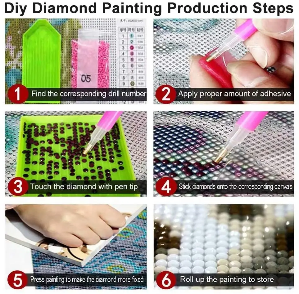 

Diamond Painting DIY Forest Wolf Head 5D Diamond Mosaic,Handmade,Cross Stitch Kits,Diamond Embroidery,Patterns,Rhinestones