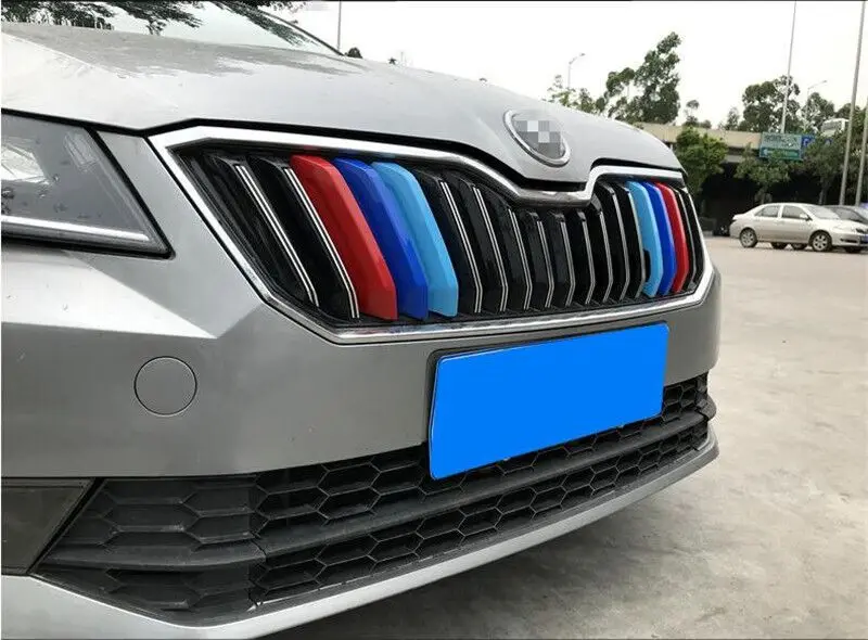 Авто решетка Планки для SKODA Superb, автомобильные аксессуары, 3 шт./компл., тюнинг автомобилей