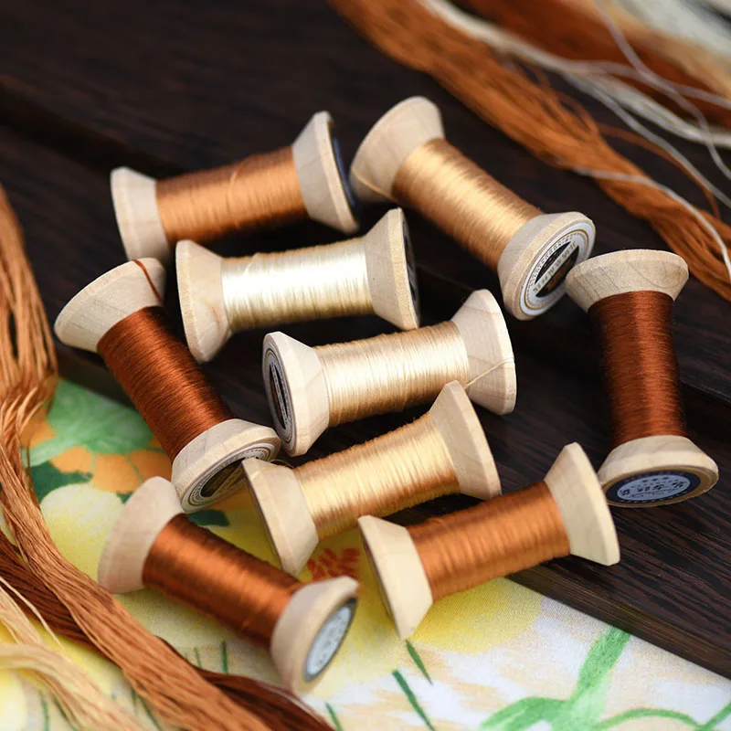 20m мини-катушка/Вышивальная нить Сучжоу/катушка из шелковой нити/шелковая