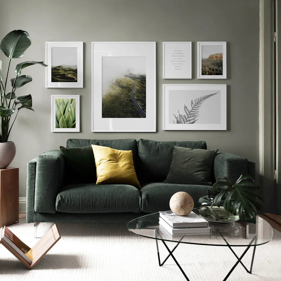 

Highway Landscape Aloe Plant Mountain Quotes Scenery Wall Art Paper Painting Landscape Wall Pictures For Living Room Decor