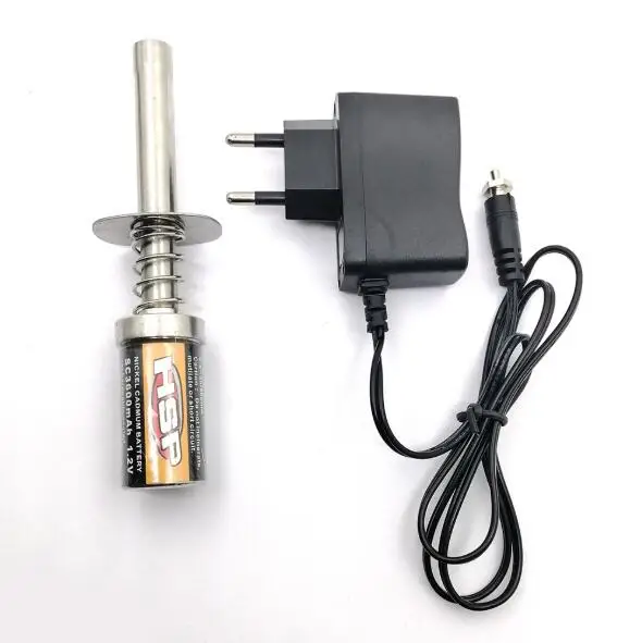 HSP 50608/10 3600Ah 1,2 V Свеча зажигания подходит для RC автомобилей 1/8 1/10 HSP 80101 перезаряжаемый свеча воспламенитель-не зарядное устройство