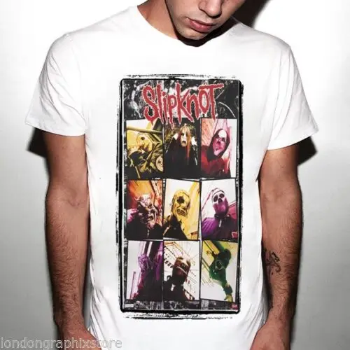 Scarry рок-группа Slipknot футболка ужас зомби Хэллоуин концерт новая Мужская одежда