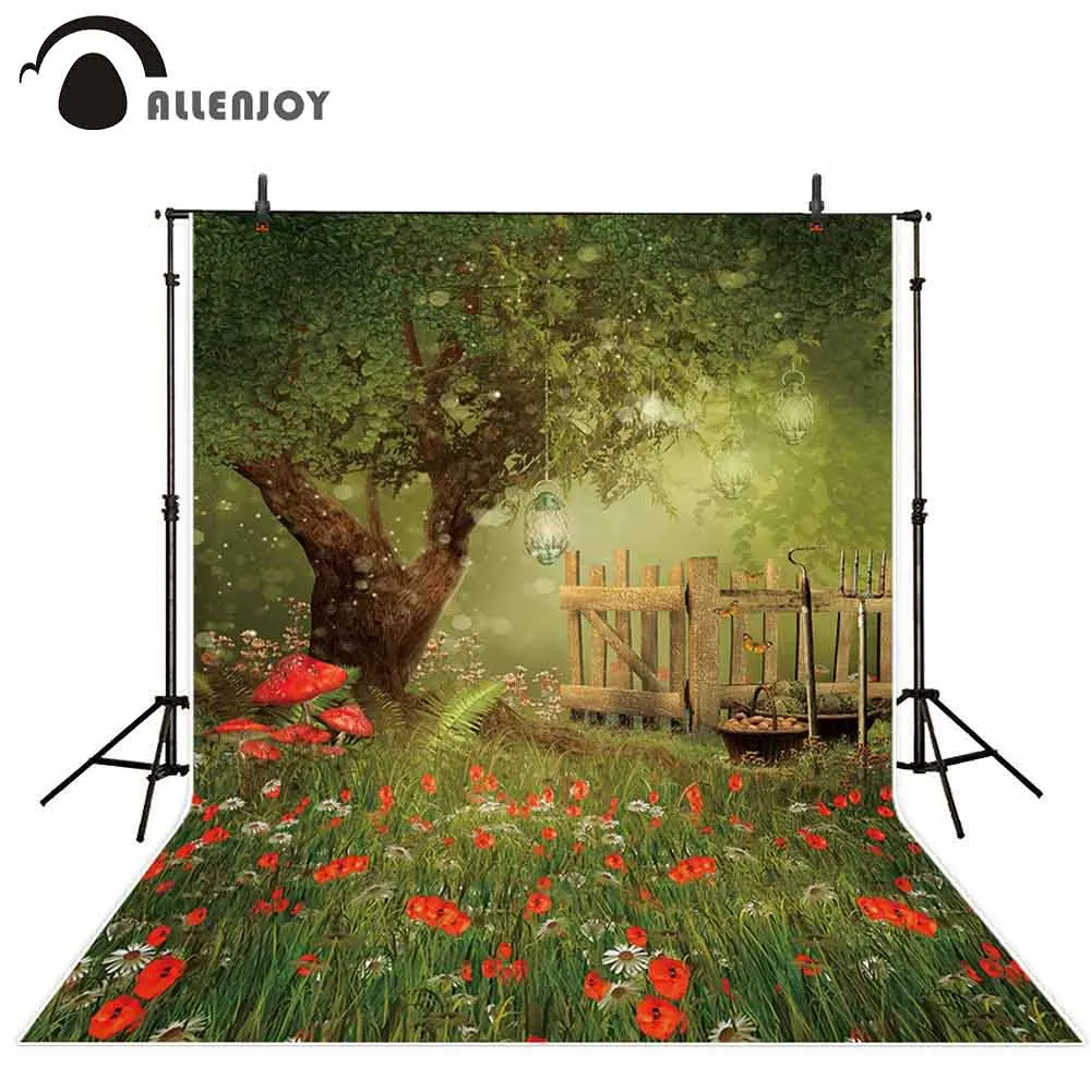 

Allenjoy весенний фон для фотосъемки, пасхальный волшебный лес для детей, профессиональная фотосъемка, Фотофон для фотосъемки