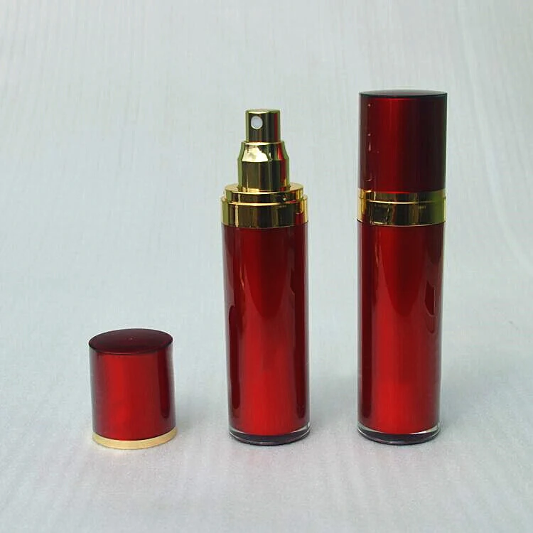 50 мл красный прямой круглый акриловый флакон пластиковая бутылка для
