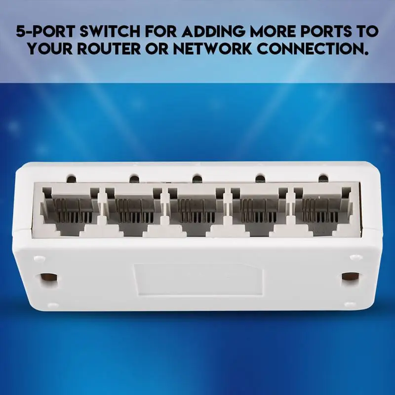 Ethernet Internet Splitter Hub Network Switch Computer 5 Ports 10/100Mbps US Plug | Компьютеры и офис