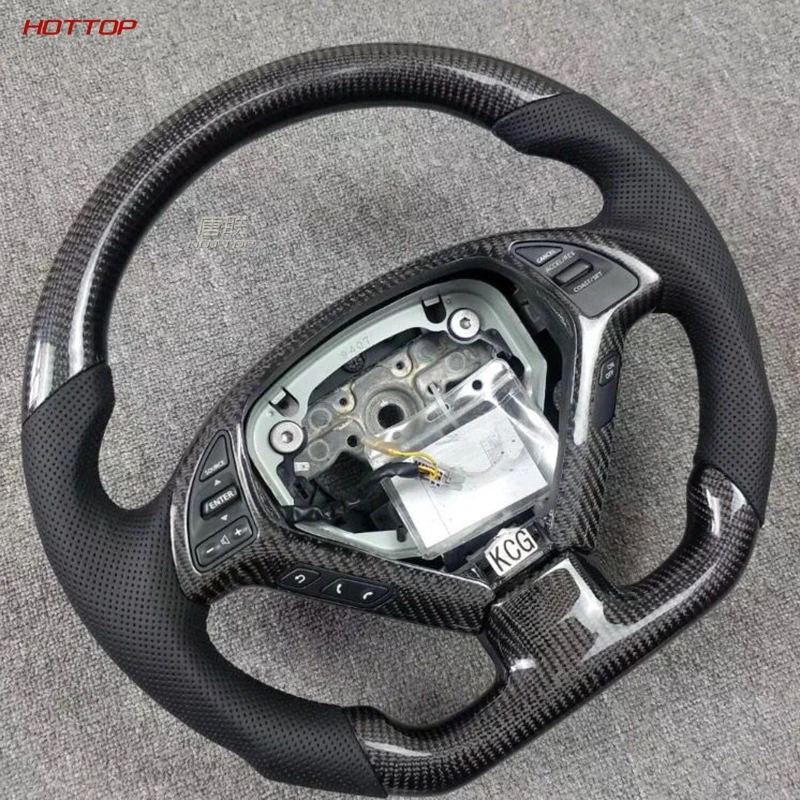 Pаспродажа Для 2008 Infiniti G35X в сборе без рычага переключения передач весло из углеродного волокна руль перфорированный кожаный руль