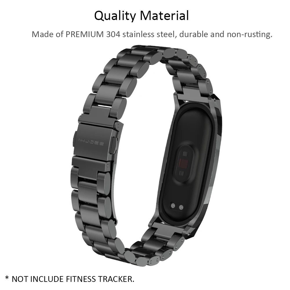 Браслет для Mi Band 3 4 5 6 металлический ремешок Xiaomi глобальный браслет | Электроника