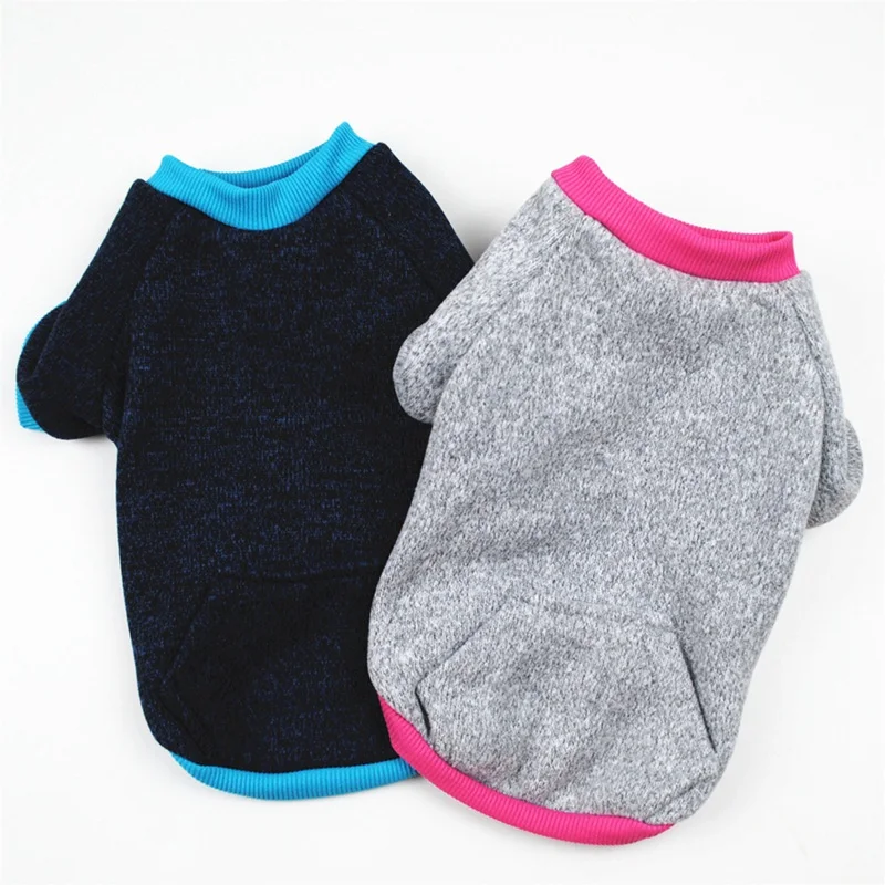 Теплая толстовка для домашних животных одежда собак повседневные пальто зимы и