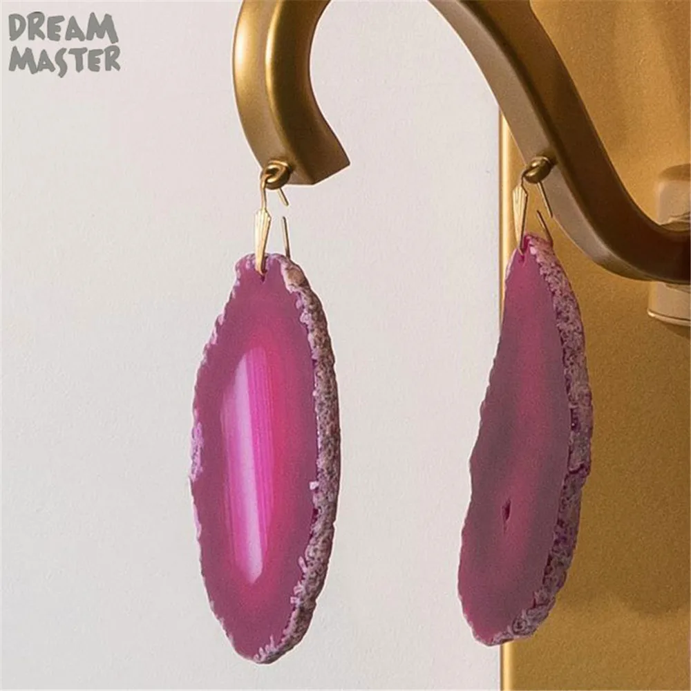 Современная светодиодная настенная лампа декоративное бра с фиолетовым агатом