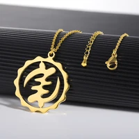 stainless steel african symbol pendant with fadeless texture hip hop with mens new fashion alloy minimalist unusual metal