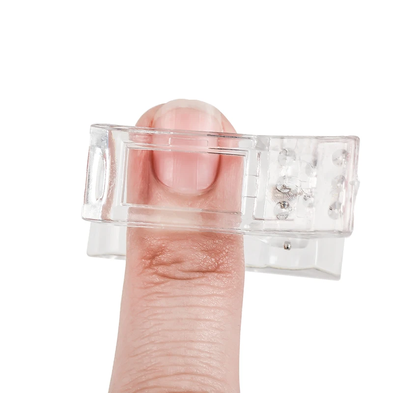 

1/5/10Pcs Transparent Quick Building Nail Tips Clip Finger Extension UV LED Plastic Builder Nail Gel Tool Kits for Nails