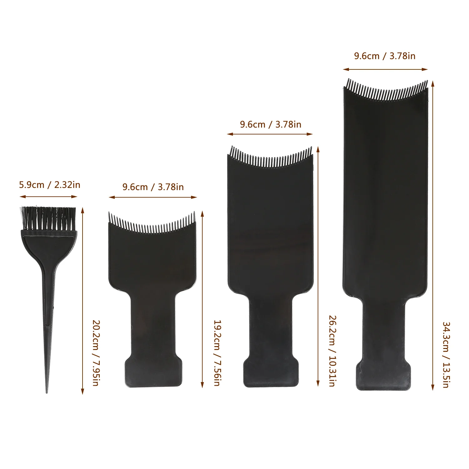 4 шт. набор для смешивания цветов волос окрашивания салонный инструмент щетка