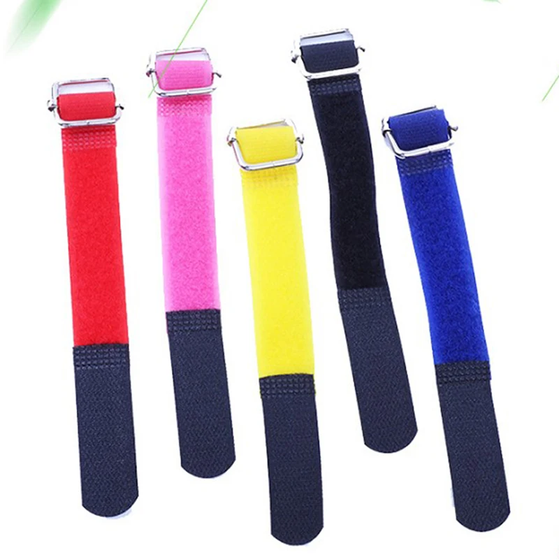 

10Pcs Adhesive Loop Hook Reusable Fishing Rod Tie Holder Strap Hook And Loop Cable Ties Fastener Tape Cable Organizers