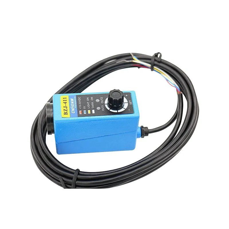 

BZJ-411 100% Новый оригинальный NPN датчик без цветного переключателя, зеленый датчик освещения, датчик коррекции